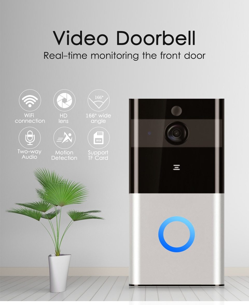 ValorisNova™ Marlboze – Smart Doorbell con Cámara HD y Sensor de Movimiento