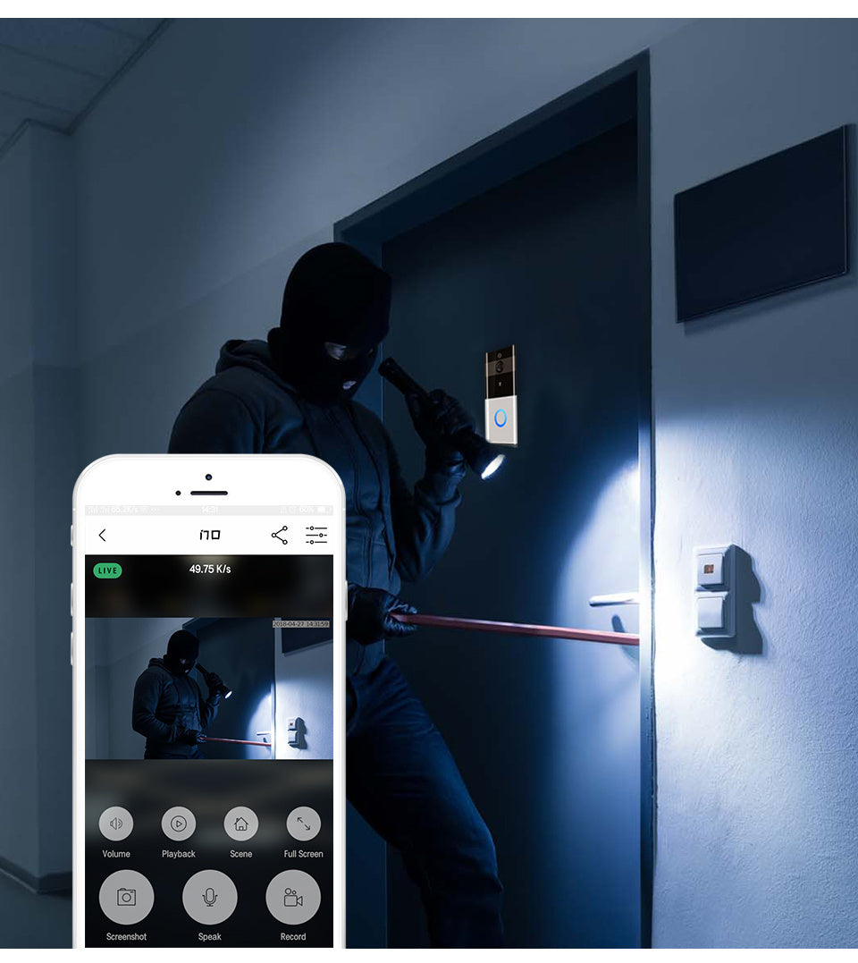 ValorisNova™ Marlboze – Smart Doorbell con Cámara HD y Sensor de Movimiento
