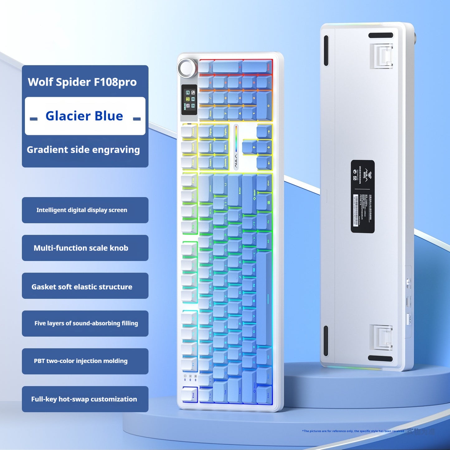 Teclado Mecánico F108PRO – Bluetooth RGB Gamer
