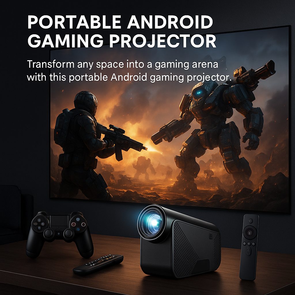 Proyector Gamer – Consola Integrada y Cine Portátil